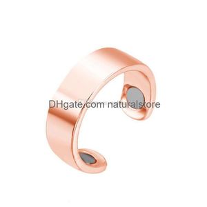 Bandringe Magnetische offene Therapie Magnetring für Frauen Wellness Modeschmuck Will und Sandy Geschenk Drop Lieferung DHDVL