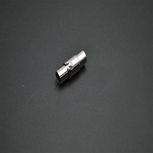 Ship 50pc låsrörhalsband magnetiska spännen passar 3mm 4mm 5mm 6mm 7mm tjocklek läder sladd smycken fynd206t
