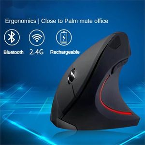 Oryginalne bezprzewodowe ładowce myszy pionowe przewodowe myszy USB Ergonomiczne świetliste 2,4G Mute fotoelectric Bluetooth Game Mysz