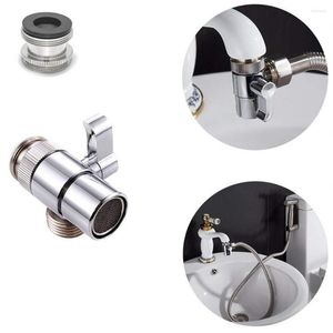 Kitchen Faucets Switch Faucet Adapter 3 Way Tee Connector Shower Head Diverter Valve Home Improvement Water Separator