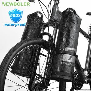 Panniers Bags BOLER Portable Waterproof Bike Fork Bag 3L 7L Portable Bike Bag Electric Scooter Bag Bicycle Front Bag Bicycle Fork Bag 230725