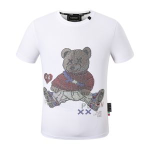PLEIN BEAR T-SHIRT Herren Designer-T-Shirts Markenkleidung Strass PP-Schädel Herren-T-Shirt mit Rundhalsausschnitt SS-Schädel Hip Hop-T-Shirt Top-T-Shirts 16559