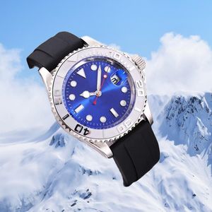 AAA 2813 Rörelse automatisk klocka 41mm 40mm rostfritt stål safir solid lås svart silver rostfritt stål läder rem utomhus spel vattentäta dhgate gåvor