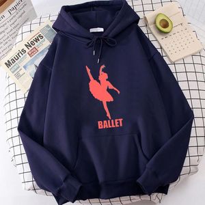 Damen Hoodies Ballett Dangcer Schöne 2023 Ulzzang Streetrwear Y2K Ästhetische Kleidung Für Frauen Übergroßen Hoodie Casual Kawaii Hoody