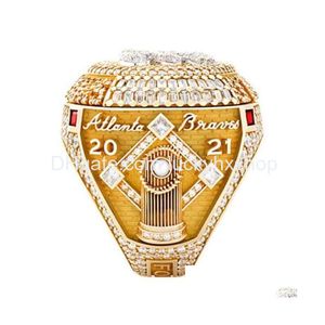Band Rings Wholesale 2022 Atlanta Championship Ring Fans Commemorative Presents To Wear på Stadium Drop Delivery Jewelry DHM5Z