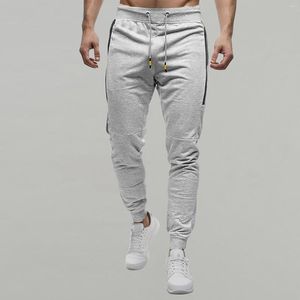 Men's Pants Trousers Workout Mens Sweatpants Athletic Men Solid Clothing With Pocket Zipper Jogger Bottoms Color For Drawstring