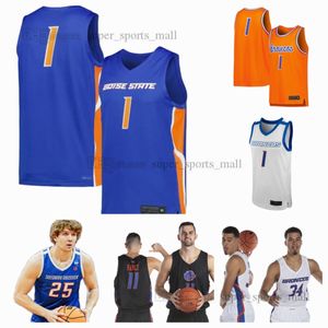 NCAA XS-6XL Boise State Broncos College Basketball Maglie Agbo Barringer Degenhart Keene Kuzmanovic Shaver Jr. Personalizzato Qualsiasi Nome Numero Uomini Giovani Donne