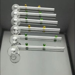 Gebogene Pfanne aus farbigem Doppeldrehpunktglas. Großhandel Bongs, Ölbrenner, Glaspfeifen, Wasserpfeifen-Rigs