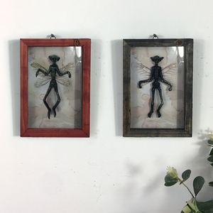 Objetos decorativos Estatuetas Dark Horror Múmia Espécime P Gótico Decoração de Casa Mumificada Fada Esqueleto Estátua Molduras Exibição Pintura 230725