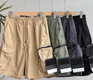 Pantaloncini da uomo Stones Island Designers Pantaloni cargo Patch distintivi Pantaloni sportivi estivi Pantaloni sportivi 2023ss Salopette con tasche grandi Pantaloni Zippper Tendenza moda 657ess