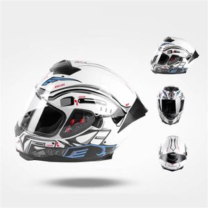 Capacete de motocicleta JIEKAI masculino de corrida de inverno quatro estações personalidade de segurança universal capacete completo 250t