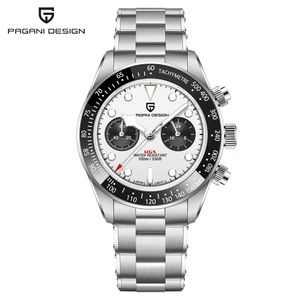 Andra klockor Pagani Design Mens Watches Chronograph Panda Retro Sport Luxury Quartz Watch for Men Sapphire 10bar Waterproof Wrist 230725