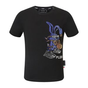 Plein björn t shirt mens designer tshirts märke kläds strass pp skallar män t-shirt rund hals ss skalle hip hop tshirt topp tees 16568