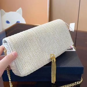 Halmväska ögonblicksbild designer axelväska designer kvinnor kate raffia halm baguette väska strandhandväska kvinnor färg matchande crossbody mode vävda väskor handväska