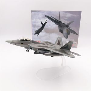 Modle Aircraft Wltk Diecast Metal Plane Toy Toy 1/100 Scale Model Toys Lockheed F-22 F22 Raptor Fighter USA ВВС 230725