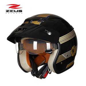 Black Dog Zeus 3 4 Half Face Motorcycle Helmet Motorcoss 318C دراجة نارية دراجة نارية دراجة دراجة نارية كهربائية الدراجات البخارية.