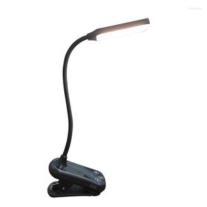 Table Lamps Reading Lamp LED With Lights For Portable And Rechargeable Clamps Camping Book Lovers