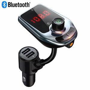 D5 Wireless Bluetooth Car Kit Mp3 -плеер радиопередатчик Аудио -адаптер QC3.0 FM -динамик быстро