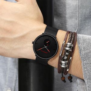 Crrju Watchの女性と男性は、トップブランドの豪華な有名なドレスファッションウォッチユニセックスウルトラシン腕時計Relojes para hombre28rを見る