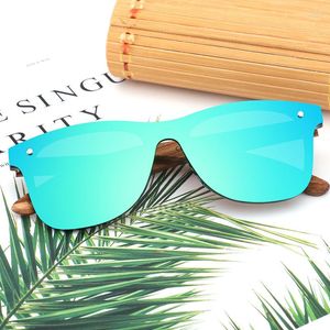 Sunglasses Polarized Wood Vintage Rimless Rice Nail Oval Traveling Glasses Fashion Trending In Woman Men Designer Eyewear