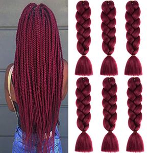 Ombre Braiding Hair Kaneka Jumbo Braid Hair Extension Ombre Colors High Temperature Synthetic Fiber Soft Healthy J1