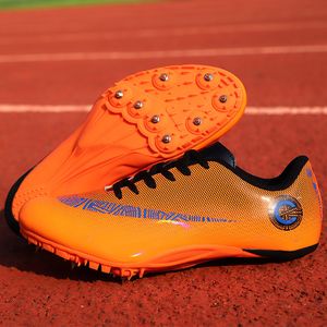 Sapatos de segurança ao ar livre Pista Campo Sapatos Homens Treino Sapatos Espigas Tênis Leve com Cadarço Esporte Antiderrapante Combinação À Prova D' Água Atlético 230726