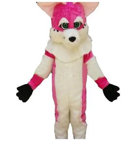 Fox Mascot Costume Dog Fursuit Suit Halloween för vuxen unisex party game klädning outfit reklamkläder marknadsföring