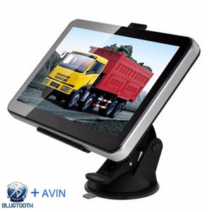 HD 7 pollici Auto Navigazione GPS per auto Bluetooth Mani Chiamate Camion Navigatore AVIN Trasmettitore FM 8GB 3D Maps317S