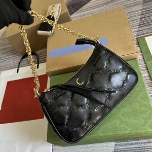 Designer Bag Womens Portable Mini Shoulder Bag Stylish Crossbody Bag Chain Bag Solid color leather Handbag Underarm bag 735049