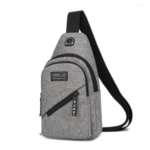 Waist Bags Fashion Men's Chest Bag Male Crossbody Large Capacity Waterproof Shoulder Multifunctional Canvas 2023
