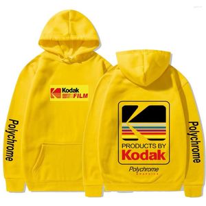 남자도 후드 패션 브랜드 남성/여자 Korea Kodak 인쇄 스프링 가을 남성 캐주얼 후드 땀 셔츠 드롭 풀오버 트랙 슈트