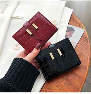 デザイナーLuxurys BillFold Fashion Wallet Paris Plaid Stone Style Designer Mens Wallet Women Purse High-End Luxury Wallets Handbag Aligator