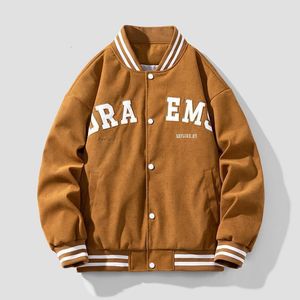 Mens Jackets Autumn Japan Korean Baseball Uniform Jacket Fashion Brand Letter Retro Casual Loose Coats Youth Flight for Men 230726