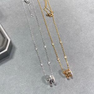 top quality 925 Sterling silver move rhinestone necklace for women pendant necklace trendy jewelry