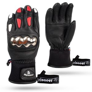 Ski Gloves Ski Gloves Professional Thermal Men Women Leather Winter Warm Snow Gloves for Skiing Snowboard Snowmobile Mittens Waterproof 230725