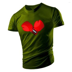 남자 T 셔츠 근육 남성 복싱 스포츠 그래픽 3D 프린팅 티셔츠 여름 트렌드 스트리트 스트리트 스트리트 편안
