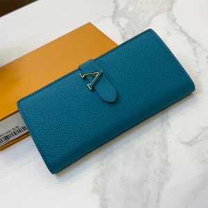 Leather Wallet Female Designer Vertical Wallet Purse Clutch Bag Card Holder M81330 M81367