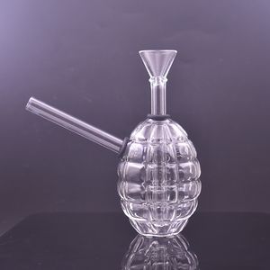 Atacado Grenade Glass Bong Bubbler Queimador de óleo Conjunto de cachimbos de vidro Bong Hand Tobacco Spoon Pipes Hookahs Dab Rig Blunt Bubblers Recycler Water Pipe