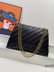 Duży projektant Crush Bag Men Bags torebka Moda Moda wielka pojemność Łańcuch Cross Body Half Moon Luksusowy oryginalna torebka skórzana