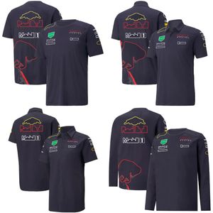 포뮬러 1 티셔츠 F1 팀 드라이버 폴로 셔츠 짧은팔 여름 남성 캐주얼 레이싱 대형 티셔츠 팬 퀵 드라이 탑 294J