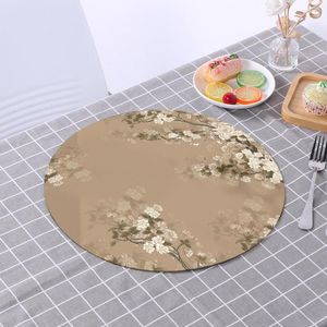 Table Mats Draining Pad Durable Easy To Clean Long Lasting Chinese Style Vintage Dining Drying Mat For Restaurant