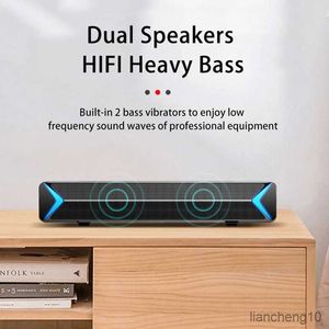 Portabla högtalare 2023 Bluetooth Computer Soundbar Home Theater PC Högtalar Sound Bar Home Theatre System Desktop Speakers R230727