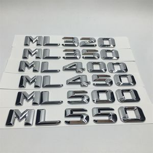 Araba Çıkartmaları Chrom ML320 ML350 ML400 ML450 ML500 ML550 ARKA BİLEŞİM EMBLEM Rozeti Mercedes Benz ML Class265p