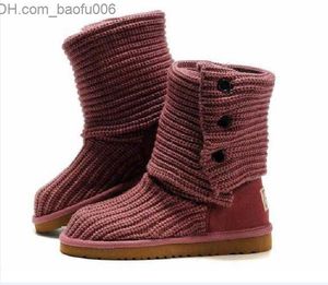 Boots HOT SELL CLASSIC DESIGN AUS WOMEN SNOW BOOTS U58190 KNITTING WOOLLEN YARN TALL SHORT WOMEN BOOTS KEEP WARM BOOTS US3-12 Z230726