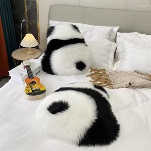 Kissen Niedlicher Plüsch Kawaii Panda Fenster Sofa Sitz Taille Büro Schreibtisch Stuhl Boden S Kissen Dekor Schlafzimmer Pad