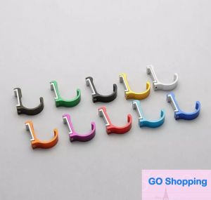 New Space Aluminum Candy Color Creative Hook Home Storage Coat Hook High Quality Umbrella Door Clothes Solid Hook