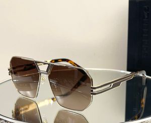 빈티지 스퀘어 선글라스 9105 Havana/Brown Shaded Sunnies Gafas de Sol 디자이너 선글라스 Occhiali da Sole UV400 보호 안경