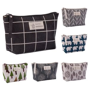 Cosmetic Bags Cases Women Travel Makeup Toiletry Bag Organizer Animal Print Purse Lady Portable Make Up Wash Pouch Kit 230725