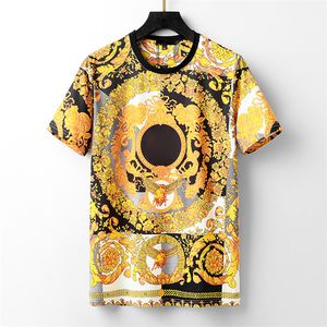 7 camisetas masculinas de grife camiseta de algodão gola redonda impressão secagem rápida anti rugas primavera verão alta tendência solta roupas masculinas de manga curta # 12