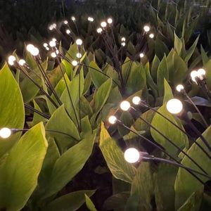 Садовые украшения пластиковые солнечные светодиодные светодиоды на открытом воздухе, встроенный в заземленные светильники